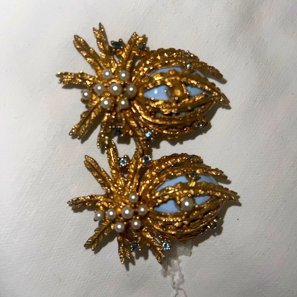 Ciner clip earrings.